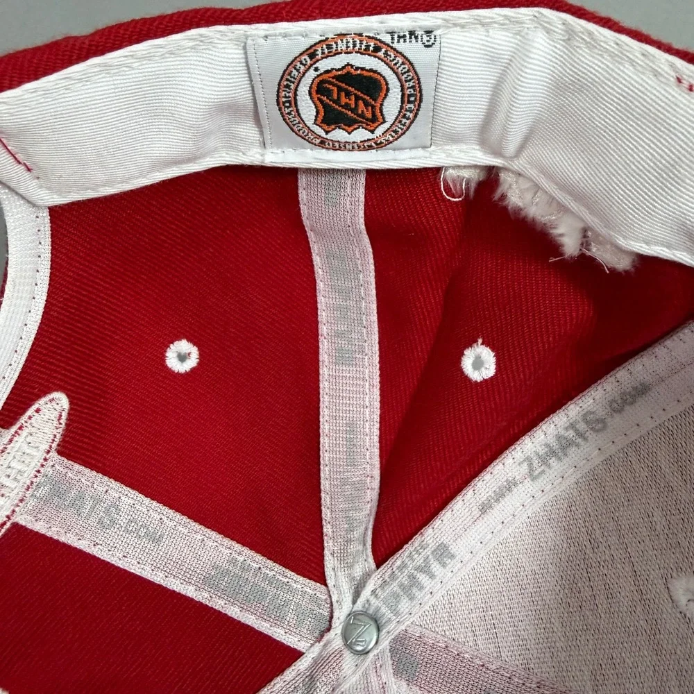 Vintage Zephyr Hat Mens OSFA Red Detroit Red Wings NHL Fox Sports Net Strapback